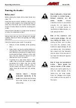 Preview for 72 page of Avant Tecno Oy Avant 850 Operator'S Manual