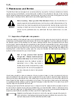 Preview for 28 page of AVANT A35973 Operator'S Manual For Attachment