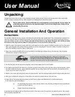 Preview for 2 page of Avantco SL309 User Manual