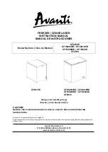 Preview for 1 page of Avanti CF10006WE Instruction Manual