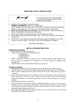 Preview for 8 page of Avanti CF10006WE Instruction Manual