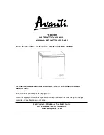 Preview for 1 page of Avanti CF1010 Instruction Manual