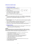 Preview for 9 page of Avanti CF1010 Instruction Manual