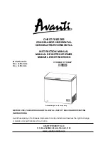 Preview for 1 page of Avanti CF35B0W Instruction Manual