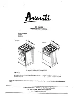 Avanti DG20CSS Instruction Manual preview