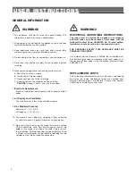 Preview for 4 page of Avanti DGE 2403 SC User Operating Instructions Manual