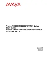 Avaya AG 2330 Quick Start Manual preview