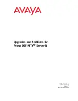 Avaya DEFINITY Server R Manual preview