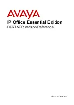 Preview for 2 page of Avaya IP Office Essential Edition PARTNER Version Reference Manual