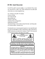 Preview for 2 page of AVE RT-195- G Operatin Manual