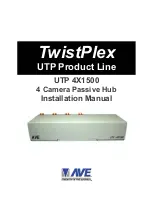 Preview for 1 page of AVE TwistPlex UTP 4X1500 Installation Manual