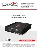 Preview for 1 page of Avenview SC-HDM-HD42K Instruction Manual