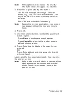 Preview for 19 page of Avery Dennison FRESHMARX 9415 Operator'S Handbook Manual