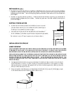 Preview for 7 page of AVG AVT-309CS - TEXAS Installation Use And Care Manual