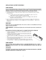 Preview for 8 page of AVG AVT-309CS - TEXAS Installation Use And Care Manual