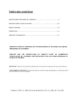 Preview for 2 page of AVG LOUISIANA AVL-306CS2 Installation Manual / Use And Care Manual