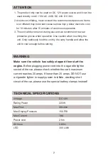 Preview for 3 page of Avid Power AHCAP068 Operator'S Manual