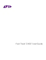 Avid Technology Fast Track C400 User Manual preview