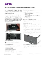 Avid Technology HDX-192 Installation Manual preview