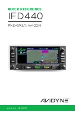 Avidyne IFD440 Quick Reference preview