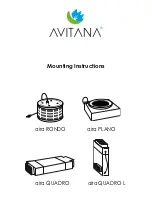 Avitana aira PLANO Mounting Instructions preview