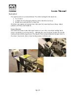 Preview for 20 page of AVL Looms TECHNICAL EDUCATION LOOM Technical Manual