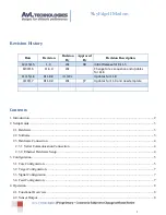 Preview for 2 page of AvL Technologies SkyEdgeII Interface Manual And Reference