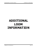 Preview for 59 page of AVL 16 inch Workshop Dobby Loom User Manual