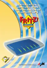 AVM Bluefritz! AP-X Installation, Operation And Configuration Instructions preview