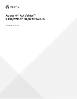 Avocent Vertiv AutoView 2108 Installer And User Manual preview