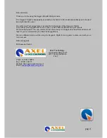 Preview for 4 page of Axel Oxygen 4 Manual