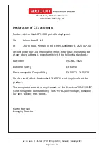 Preview for 23 page of Axicon PV-1000 Operating Instructions Manual