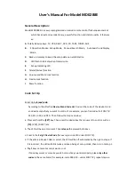 Preview for 18 page of AXIL MD0288E User Manual