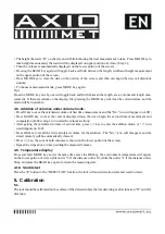 Preview for 6 page of Axio MET AX-904 Manual