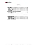 Preview for 2 page of Axiohm TPOSS001 Setup Manual