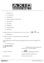 Preview for 4 page of AXIOMET AX-190A Instruction Manual