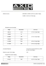 Preview for 9 page of AXIOMET AX-190A Instruction Manual