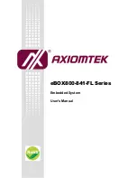 Preview for 1 page of AXIOMTEK EBOX800-841-FL Series User Manual