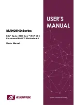 AXIOMTEK MANO540 Series User Manual preview