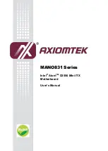 AXIOMTEK Mano831 Series User Manual preview