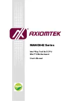 AXIOMTEK MANO842 Series User Manual preview