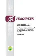 Preview for 1 page of AXIOMTEK MANO882 series User Manual