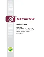 Preview for 1 page of AXIOMTEK MPC152-832 User Manual