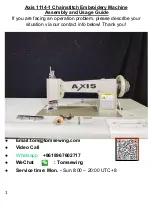 Axis 1114-1 Assembly And Usage Manual preview