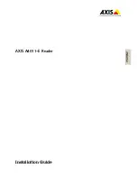 Axis A4011-E Installation Manual preview