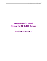 Preview for 1 page of Axis StorPoint CD E100 User Manual