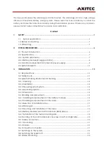 Preview for 2 page of AXITEC AXIstorage Li SV2 Installation Instruction