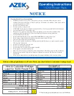 AZEK 150W Operating Instructions preview