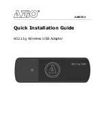 Azio AWU354 Quick Installation Manual preview