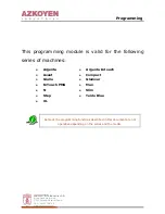 Azkoyen Argenta Programming Manual preview